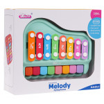 Sada 2v1 činely a piano – zelené